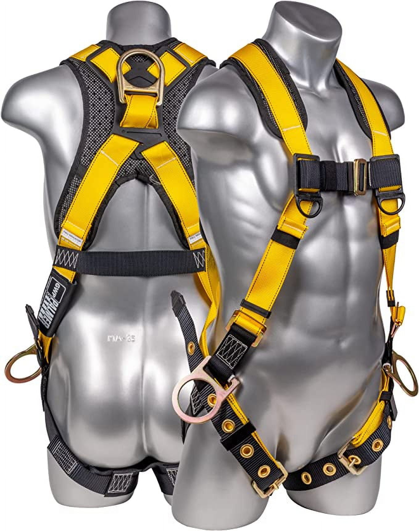 Palmer Safety Full Body Harness with 5 Point Adjustment I 3D Ring