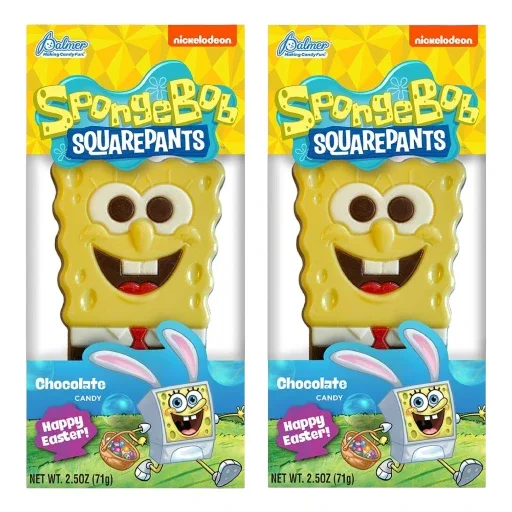 Palmer SpongeBob SquarePants Chocolate Easter Candy Assortment, 2 Pack, 2.5 oz Each