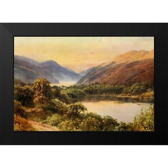 Palmer, Sutton 14x11 Black Modern Framed Museum Art Print Titled - Blue Lake-Lake County-California 1914