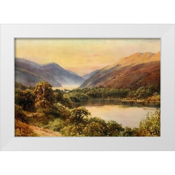 Palmer, Sutton 14x11 White Modern Wood Framed Museum Art Print Titled - Blue Lake-Lake County-California 1914