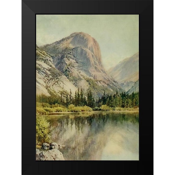 Palmer, Sutton 14x18 Black Modern Framed Museum Art Print Titled - Mirror Lake-Yosemite-California 1914