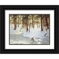 thumbnail image 1 of Palmer, Walter Launt 18x14 Black Ornate Wood Framed with Double Matting Museum Art Print Titled - Ice In The Glen, 1 of 4