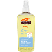 Palmer's Cocoa Butter Formula Baby Oil, 5.1 fl oz, Nourishing for Delicate Skin with Vitamin E & Argan Oil, 48-Hrs Moisture, Dermatologist Tested Baby Essentials