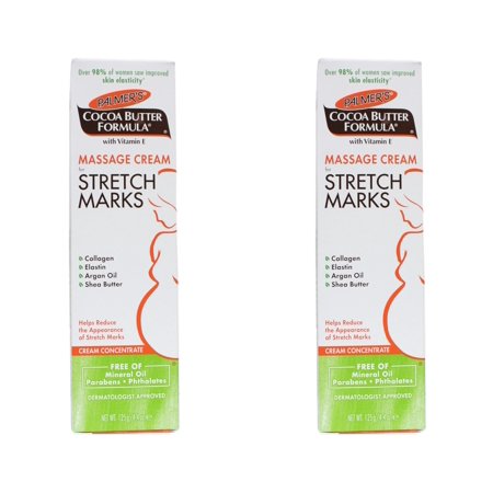 Palmer's Cocoa Butter Formula Massage Cream for Stretch Marks and Pregnancy Skin Care, 4.4 Ounces (Pack of 2)
