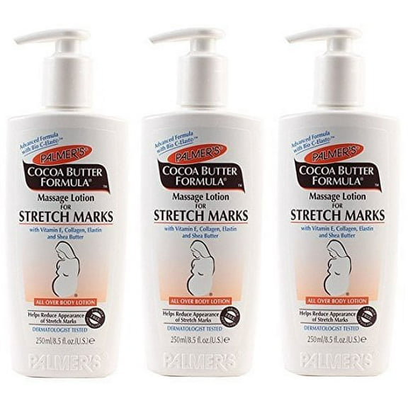 Palmer's Cocoa Butter Formula Massage Lotion for Stretch Marks, 8.5 Ounce, 3 Pack