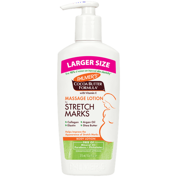 Palmer's Cocoa Butter Formula Massage Lotion for Stretch Marks and Maternity Skincare, 10.6 fl. oz.