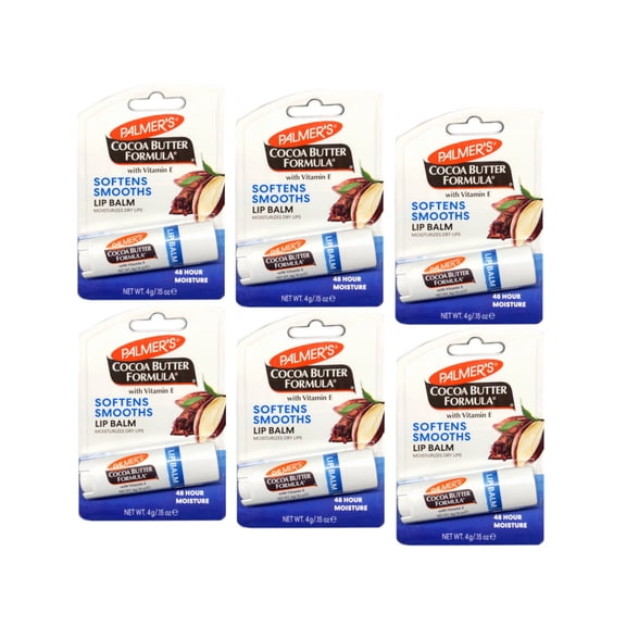 Palmers Cocoa Butter Formula Lip Balm - 1 Ea, 6 Pack