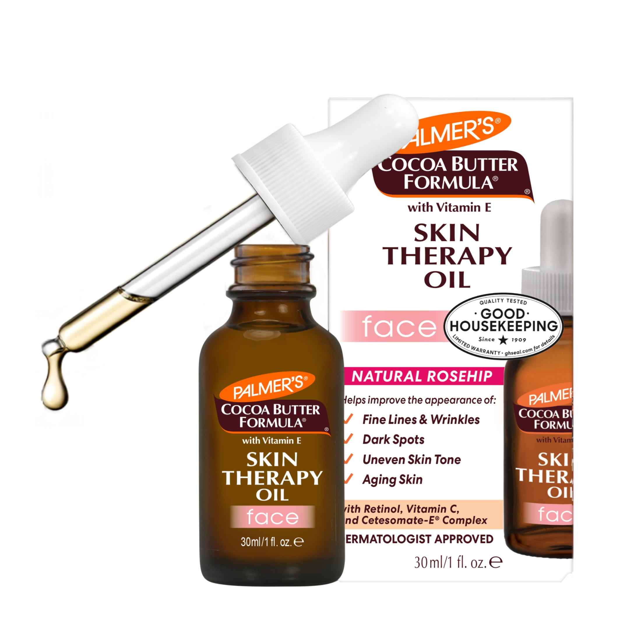 Palmer s Cocoa Butter Formula Rosehip Fragrance Skin Therapy Oil for Face 1 fl oz