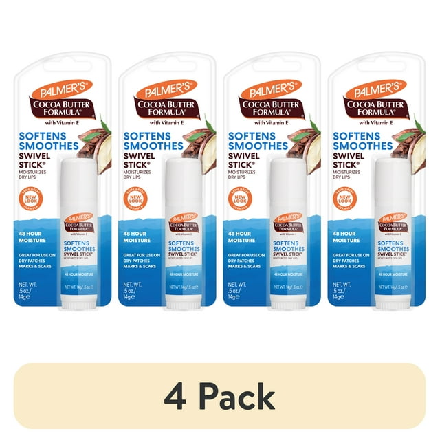 (4 pack) Palmer's Cocoa Butter Formula Swivel Stick, .5 oz.