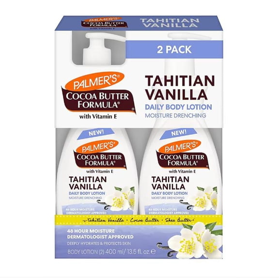 Palmers Cocoa Butter Formula Tahitian Vanilla Body Lotion, 2 pk./13.5 fl. oz.