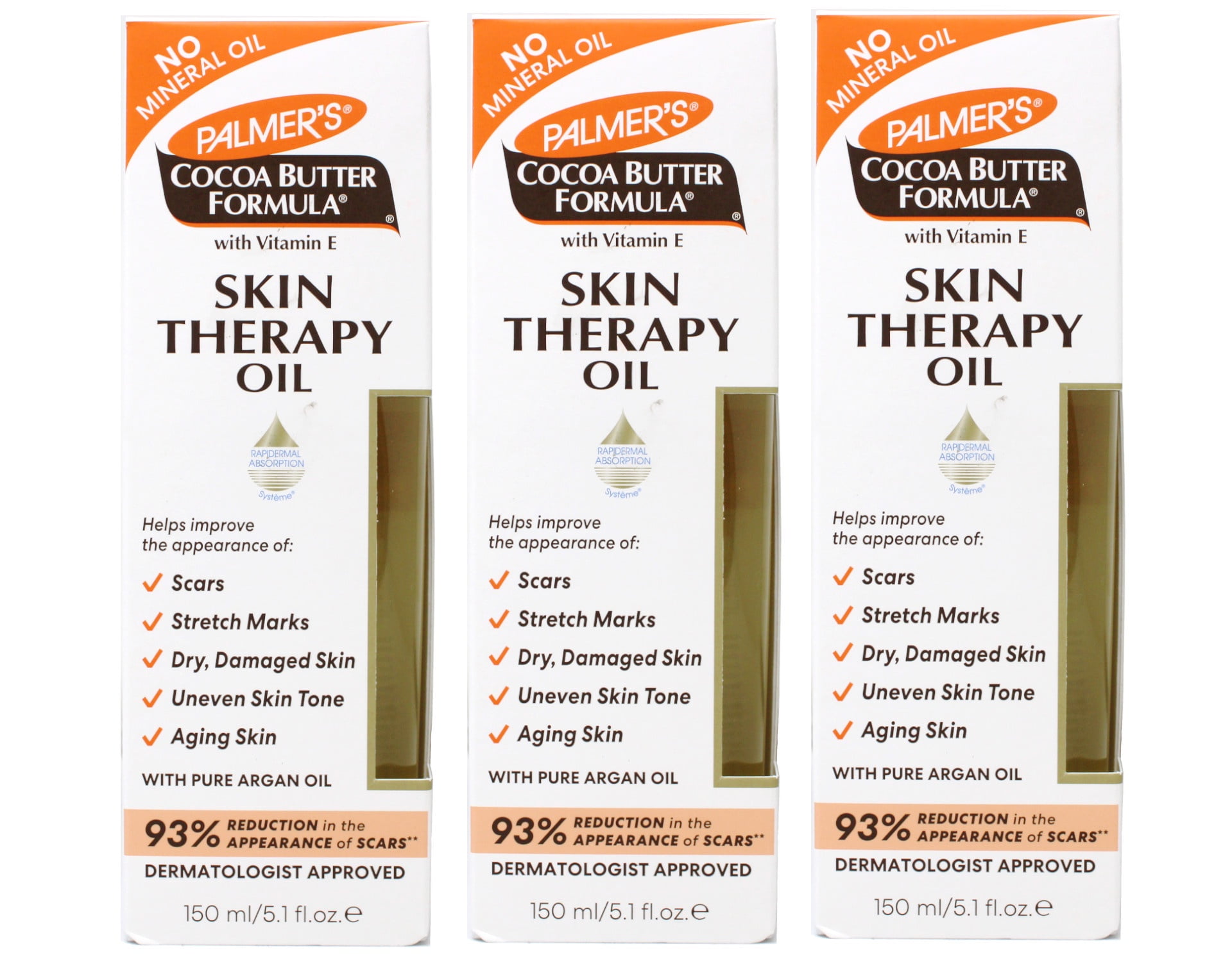 Palmer's Cocoa Butter Formula With Vitamin E Skin Therapy Oil 5.10 oz (Pack of 3)