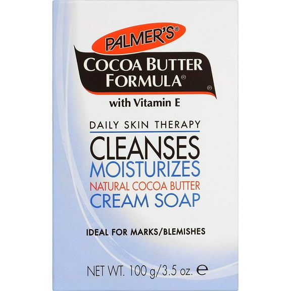 Palmer's Cocoa Butter Formula with Vitamin E, Daily Skin Therapy Cream Soap 3.5 oz, 2 Pack