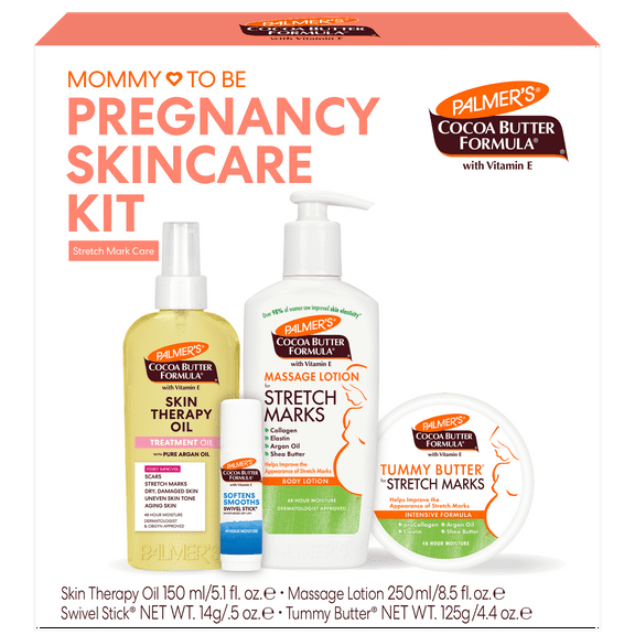 Palmer's Cocoa Butter Pre-Natal Care Kit: Targets Stretch Marks, Scars, Dry Skin.