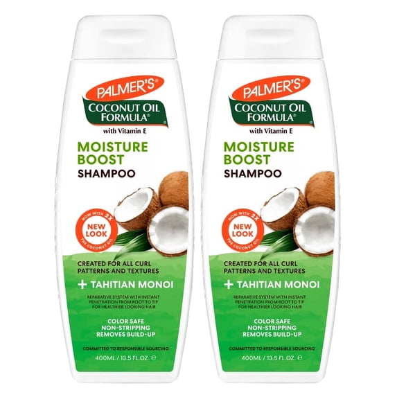 Palmer's Coconut Oil Formula Conditioning Shampoo for Dry, Damaged or Color Treated Hair, 13.5 fl. oz. Pack of 2