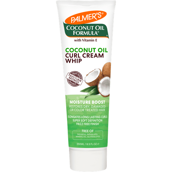 Palmer's Coconut Oil Formula Curl Whip Cream for Dry or Damaged Hair, 8.5 oz.