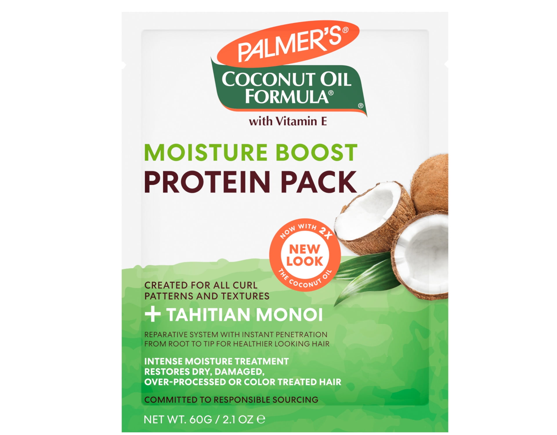 Palmer's Coconut Oil Formula Deep Conditioning Protein Pack 2.1oz Each