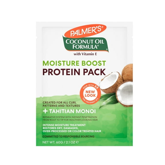 Palmer's Coconut Oil Protein Pack, 2.1 Oz – Nourishing Hair Treatment for Strength and Shine