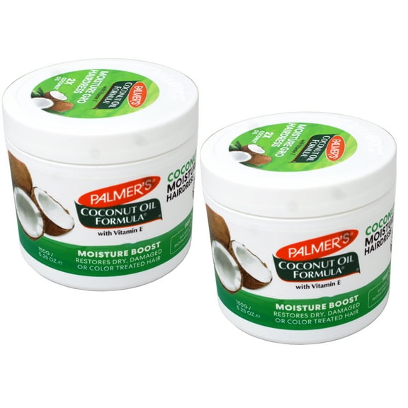 Palmers Coconut Oil Moisture Gro Hairdress, Restores Dry, Damaged or Color Treated Hair, 5.25 Ounce - 2 Pack