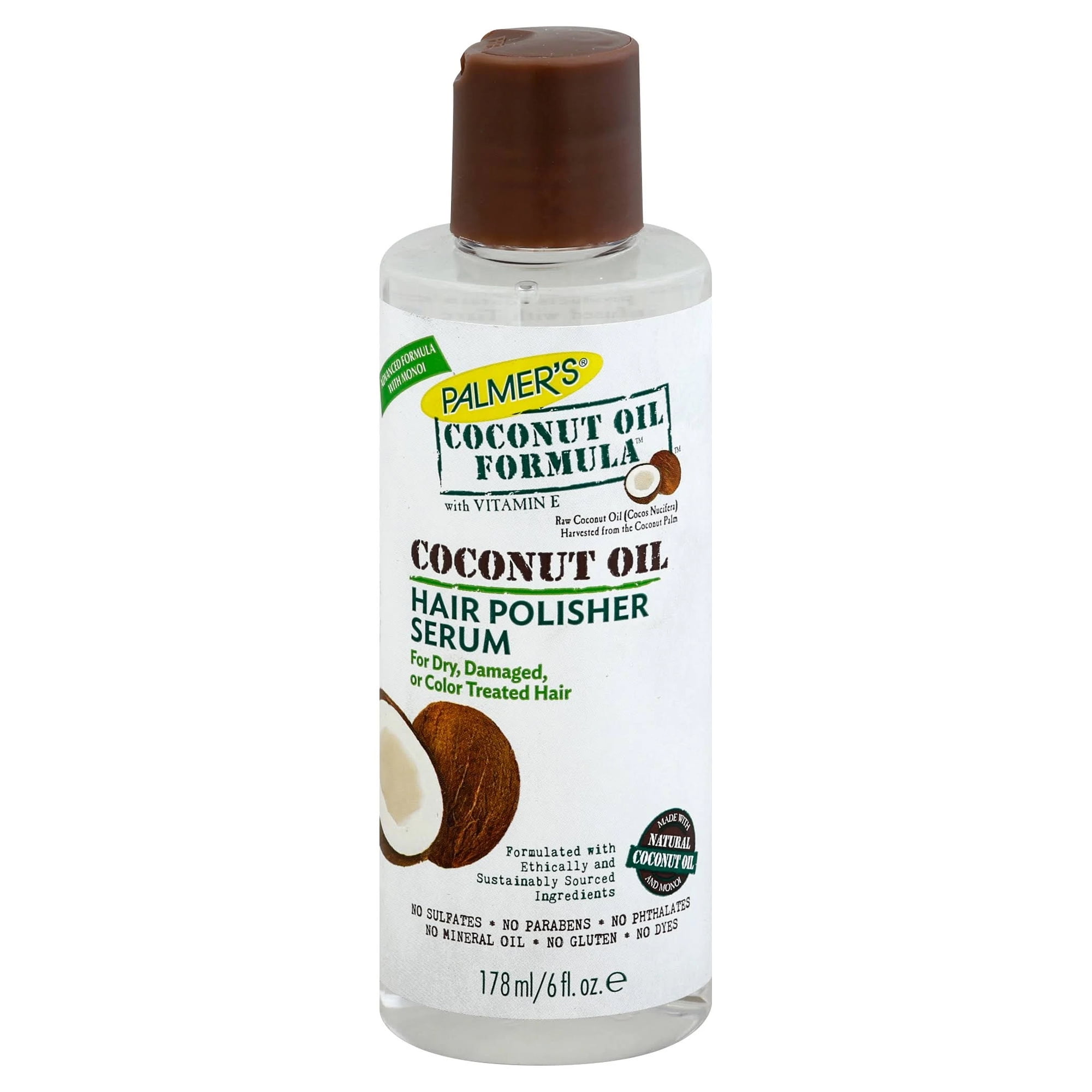 Palmer's Coconut Oil Formula Hair Polisher Serum, 6 Oz., Pack of 2