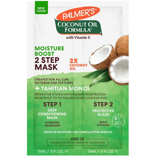 Palmer's Coconut Oil Formula Moisture Boost 2-Step Hair Mask, 1 oz.