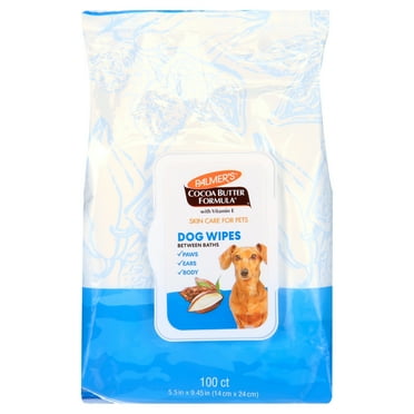 Palmer's Pets Refreshing Wipe for Dogs with Coconut Oil and Vitamin E, 100ct
