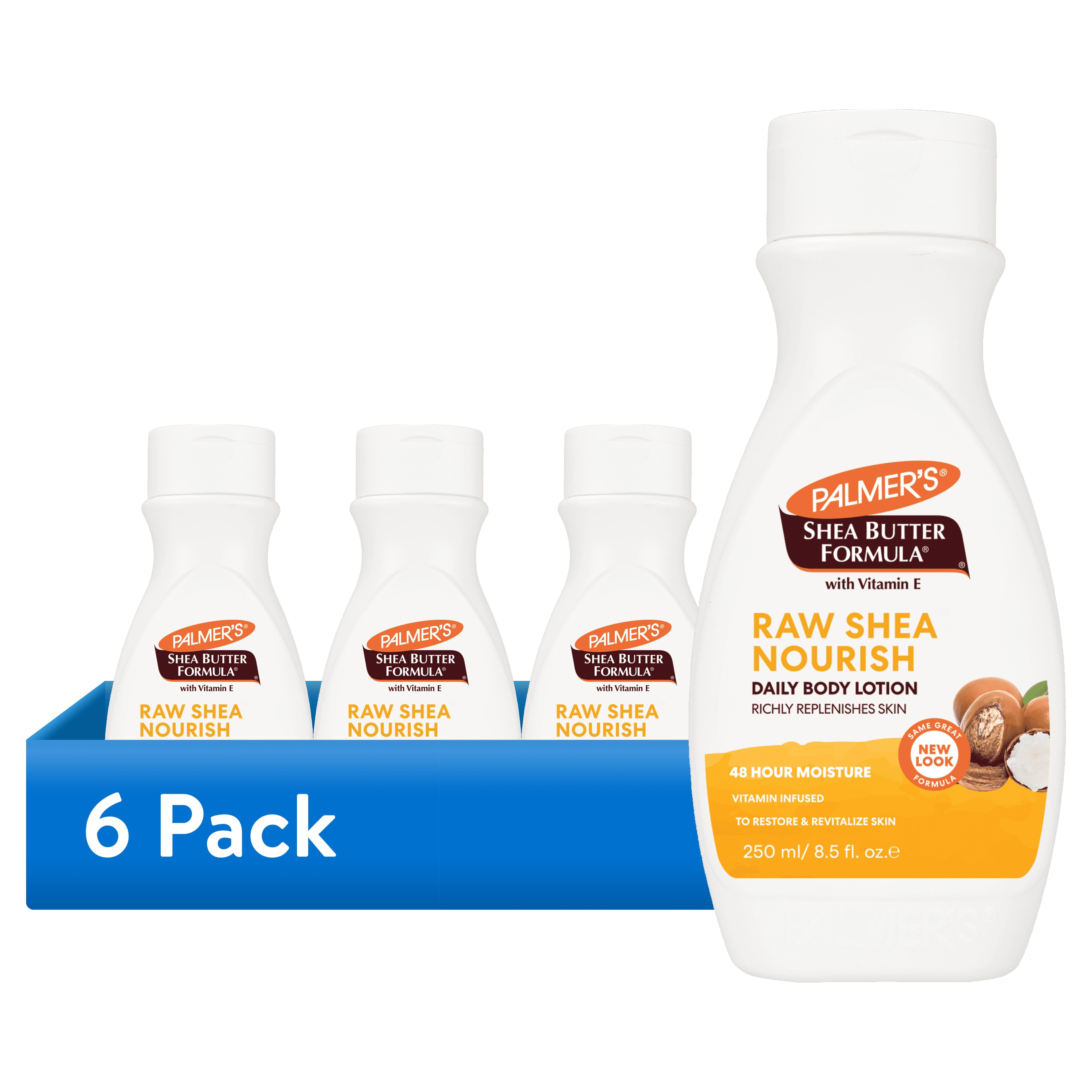 (6 pack) Palmer's Shea Butter Formula Raw Shea Nourishing Body Lotion, 8.5 fl. oz.