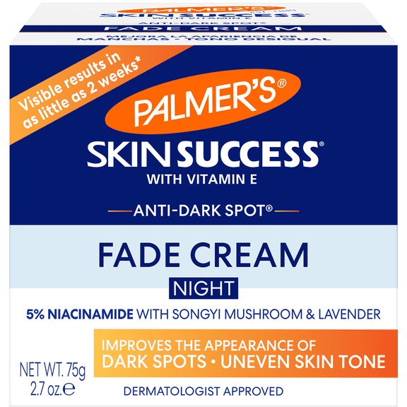 Palmer's Skin Success Anti-Dark Spot Nighttime Fade Cream with Retinol & Niacinamide, Dark Spot Corrector for Face, Night Moisturizer Helps Reduce Dark Spots, Fine Lines & Wrinkles, 2.7 oz