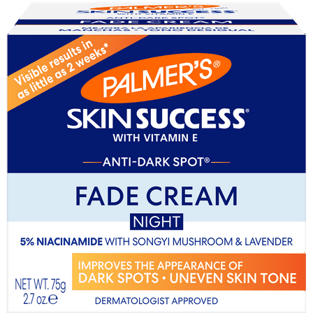 Palmer's Skin Success Anti-Dark Spot Nighttime Fade Cream with Retinol & Niacinamide, Dark Spot Corrector for Face, Night Moisturizer Helps Reduce Dark Spots, Fine Lines & Wrinkles, 2.7 oz