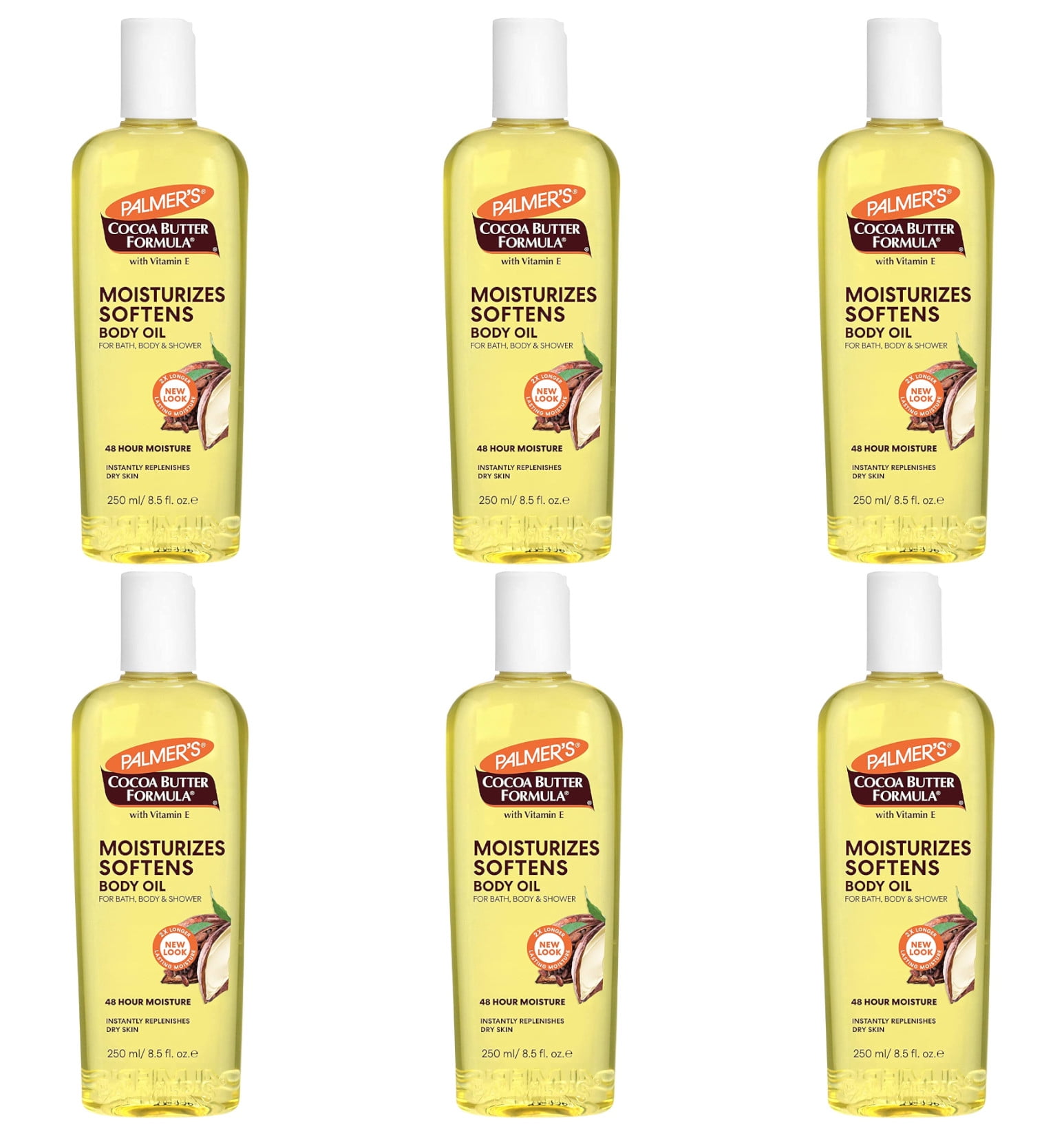 Palmers Cocoa Butter Formula Body Oil, Moisturizing, Lightly Scented 8.5  Oz,Pack of 6