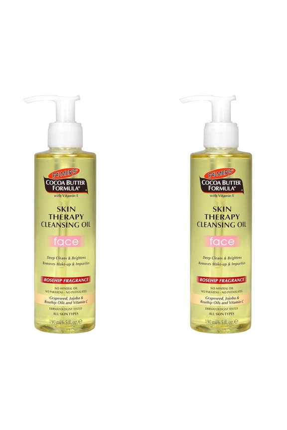 Palmers Cocoa Butter Formula Skin Therapy Cleansing Face Oil, 6.5 Oz, 2 Pack