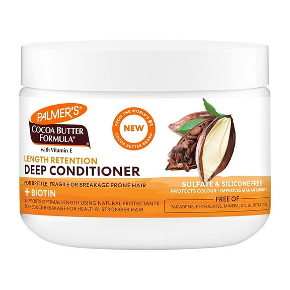 Palmers Cocoa Butter and Biotin Length Retention Sulfate Free Deep Conditioner, 12 Oz, 3 Pack
