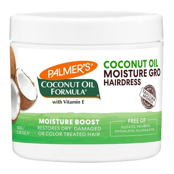 Palmers Coconut Oil Moisture Gro Hairdress Jar 5.25oz (Pack of 2)