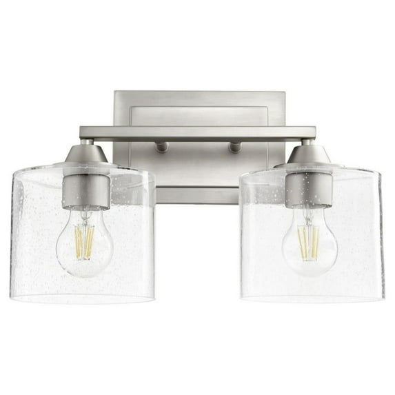 Palmers Lawns 2 Light Vanity Light in Soft Contemporary Style 15 inches Wide By 9.25 inches High-Satin Nickel Finish Bailey Street Home