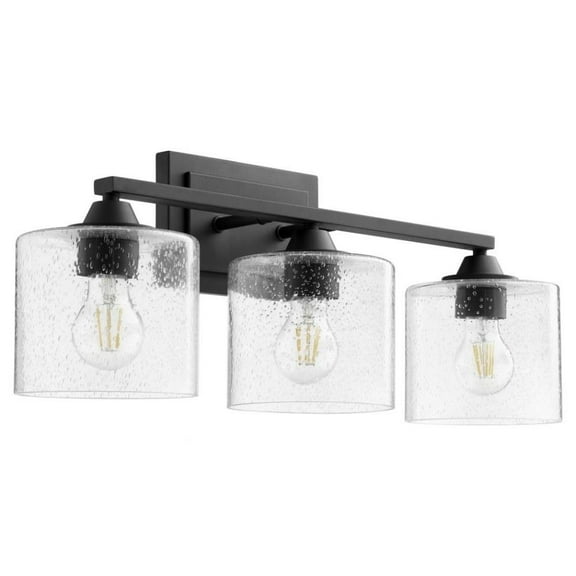 Palmers Lawns 3 Light Vanity Light in Soft Contemporary Style 24 inches Wide By 9.25 inches High-Noir Finish Bailey Street Home 183-Bel-4350668