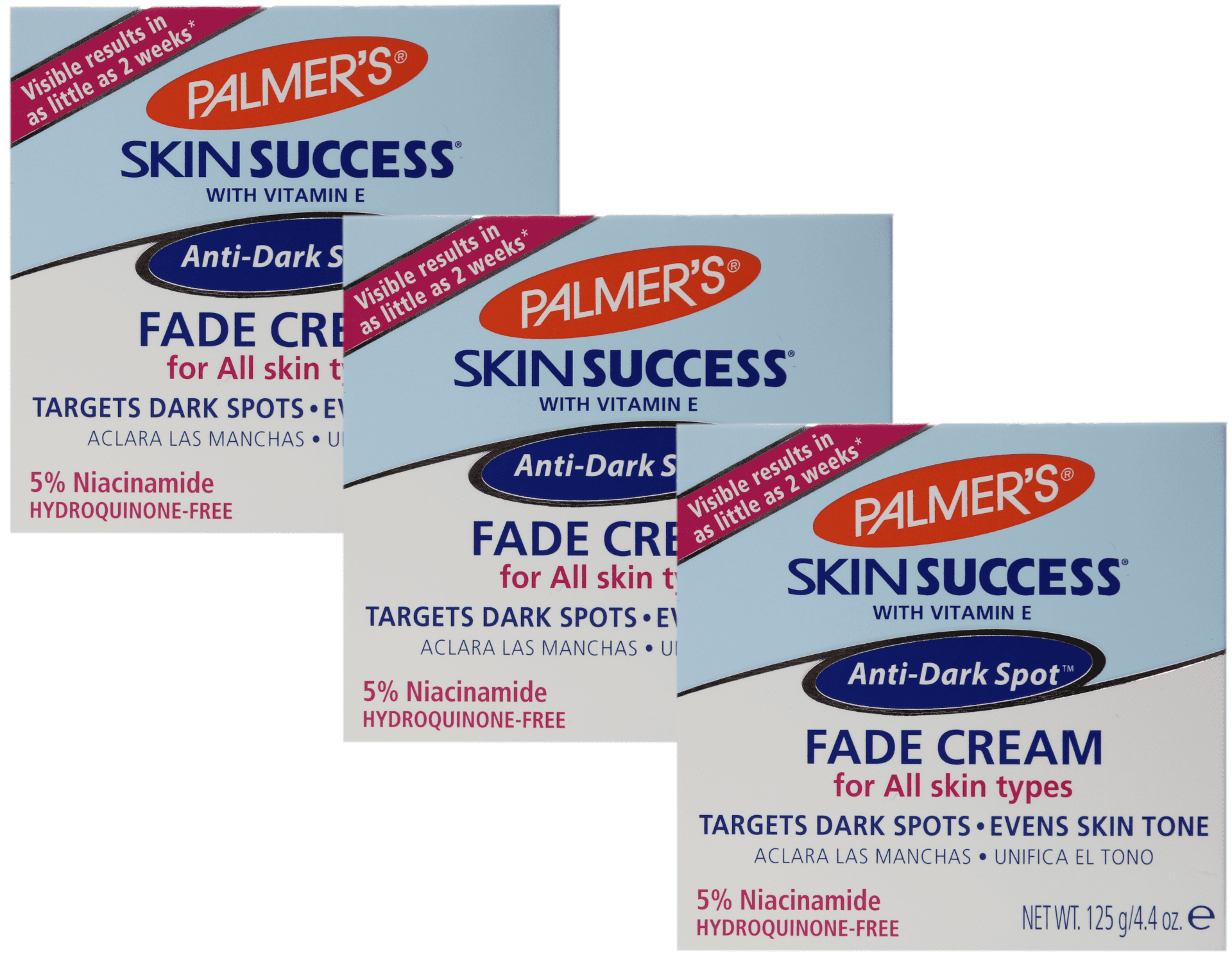 Palmers Skin Success Anti Dark Spot Fade Cream Hydroquinone-Free White 4.4 oz Pack of 3