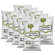Palmetto Pool Filter Silica Sand - for Pool Sand Filters - 10 Pack, 50 lb