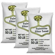 Palmetto Pool Filter Silica Sand - Residential and Commercial Use - 3 Pack, 50 lb