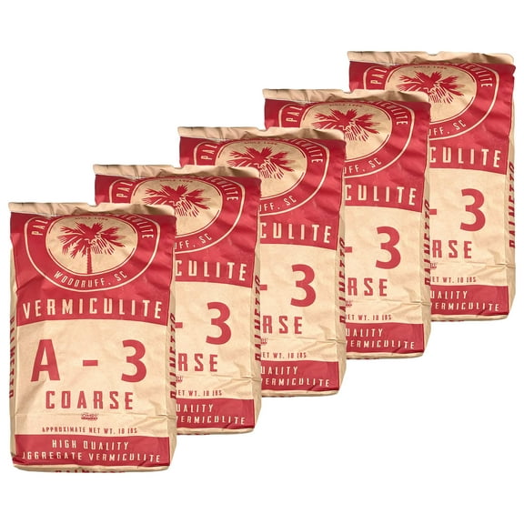 Palmetto 5 Pack 4 Cubic Foot Organic Grade 3 Coarse Vermiculite Planting Soil Additive