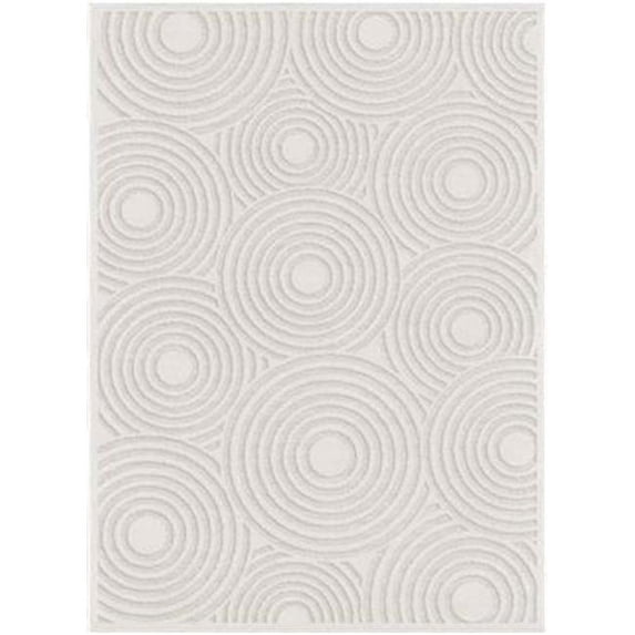 Palmetto Living by Orian BCL-SOWA-40NT-160X230 62 x 90 in. Socal Living Soundwaves Natural Area Rug