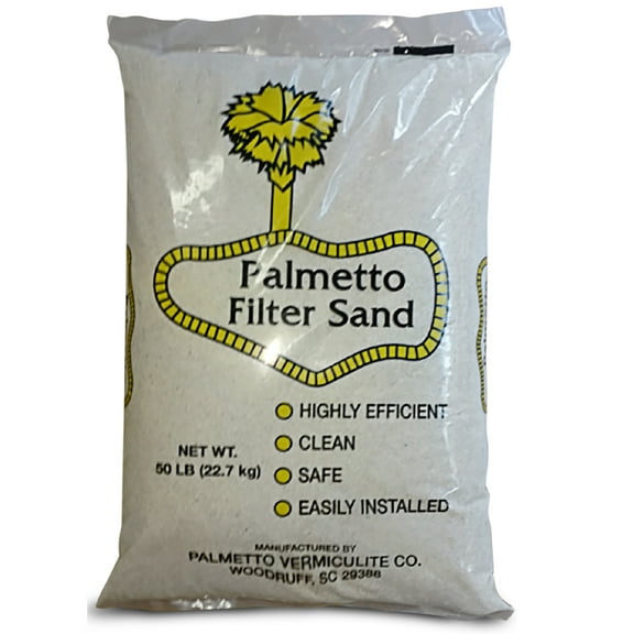 Palmetto Poolfilter-50 20# Grade Formulated for All Residential, Commercial Pool Sand Filters, One Size, 50Lb-A