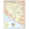 thumbnail image 1 of Palmetto Posters Map of Bosnia and Herzegovina 24" x 31" Poster, 1 of 5