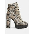 thumbnail image 1 of Palmetto Snake Skin Ankle Boots, 1 of 6