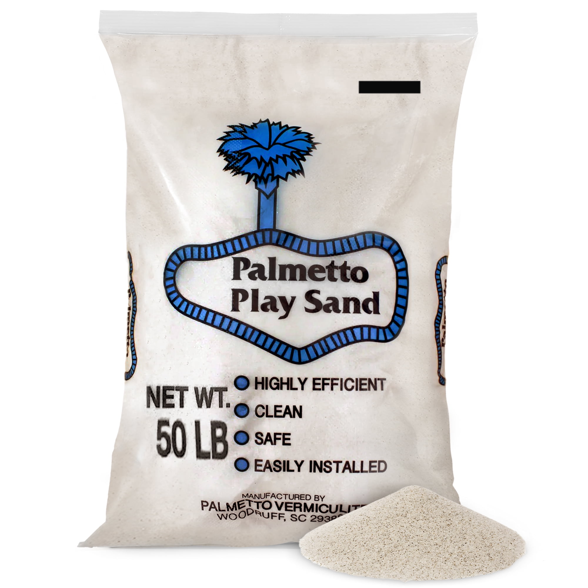 Palmetto Natural & Fine Play Sand for Sandbox, Sensory Bin, and Water Table, 50 lb Bag