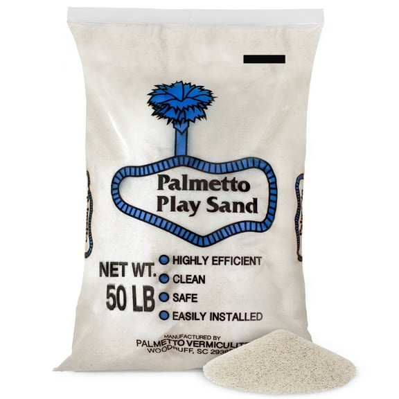 Palmetto Natural Play Sand for Sand Box And Play Areas, 50 Pound, Creme