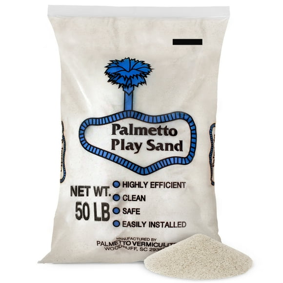 Palmetto Natural Play Sand for Sand Box And Play Areas, 50 Pound, Creme
