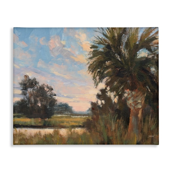 Stupell Industries Palmetto Sunset Landscape Canvas Wall Art, design by Carson Overstreet, 30 x 40