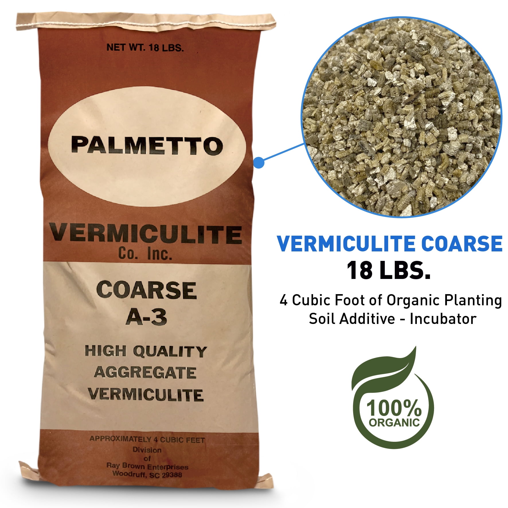 Palmetto Vermiculite - 4 Cubic Foot