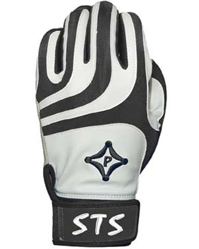 Palmgard STS Batting Gloves White and Black For Baseball and Softball