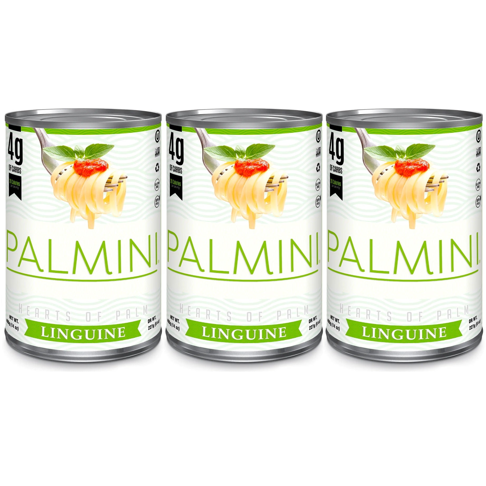 Palmini Low Carb Hearts Of Palm Type Linguine, Size 3Pack