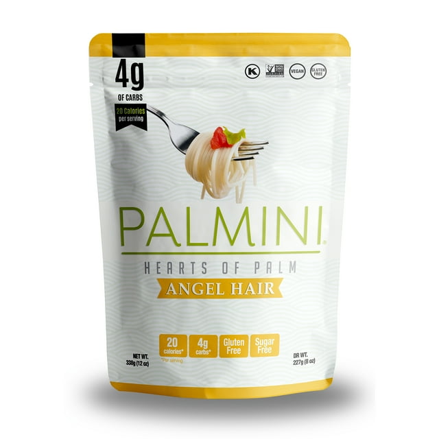 Palmini Low Carb Hearts of Palm PastaAngel Hair, 12 oz, One Pouch